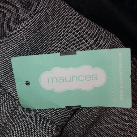 Maurices black and white pants. NWT. 7/8 - Picture 11 of 11